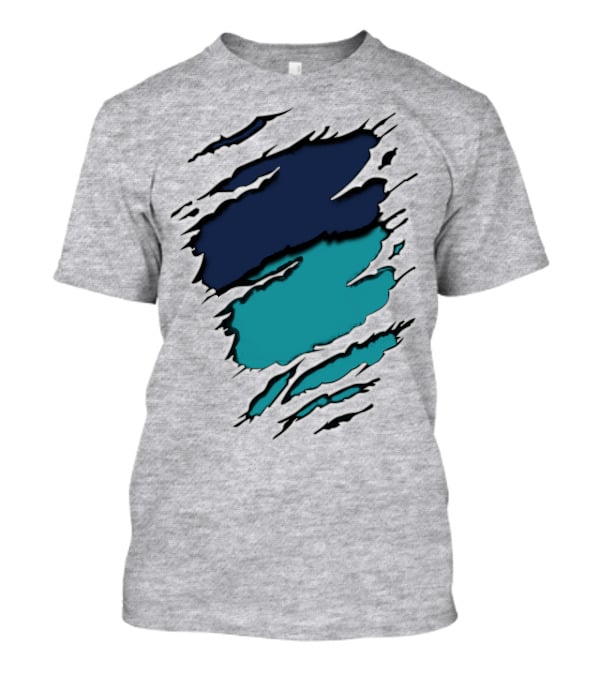 Dolp-Yan Ripped Ocean Waves T-Shirt