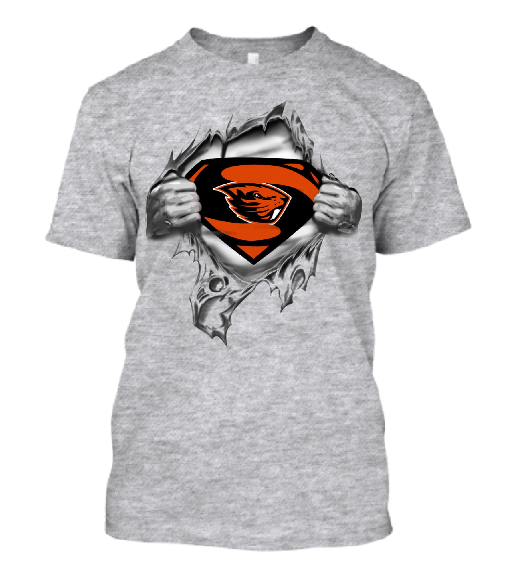 Oregon State Beavers Superhero Emblem T-Shirt