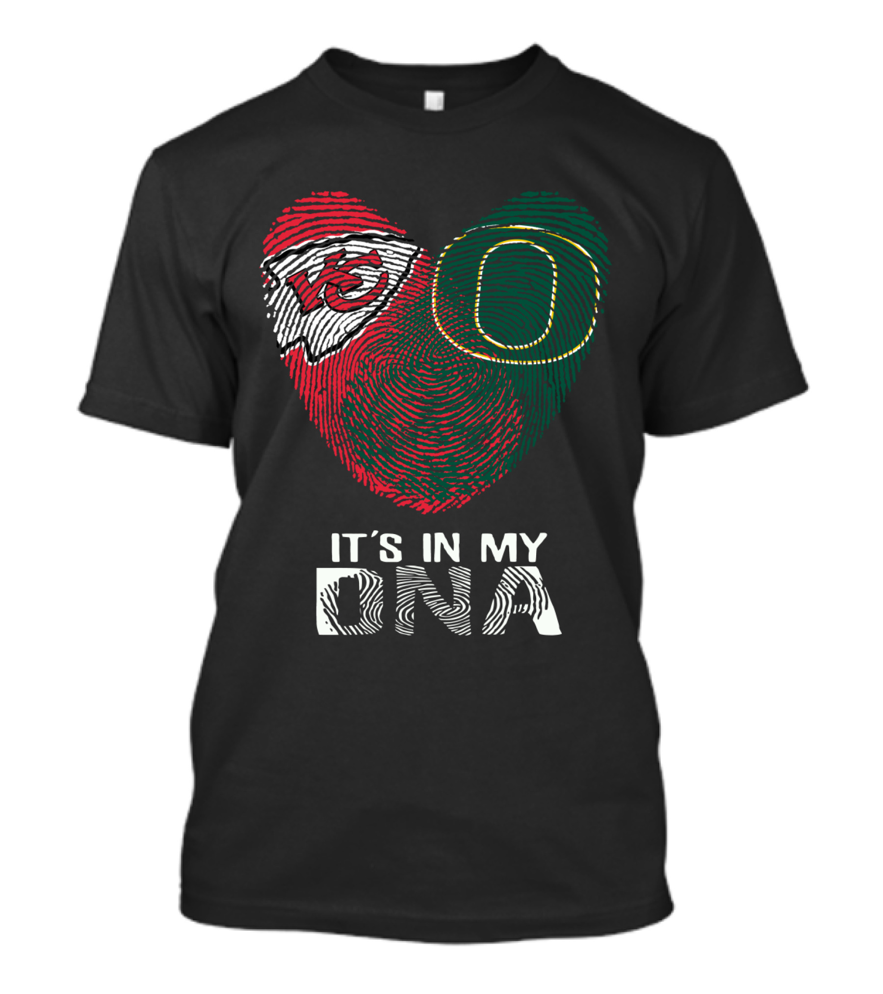 Kansas City Chiefs Oregon Ducks It's In My Dna T-Shirt