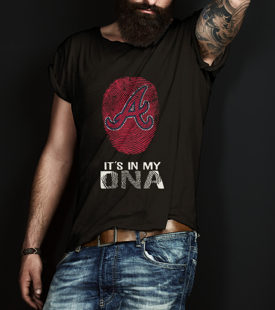 Atlanta Braves It's In My DNA Fingerprint T-Shirt
