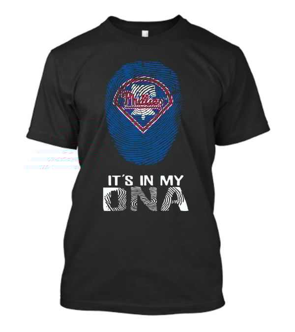 Phillies It's In My DNA Fingerprint Baseball Fan Gear T-Shirt