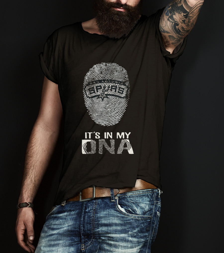 San Antonio Spurs It's In My DNA Fingerprint T-Shirt