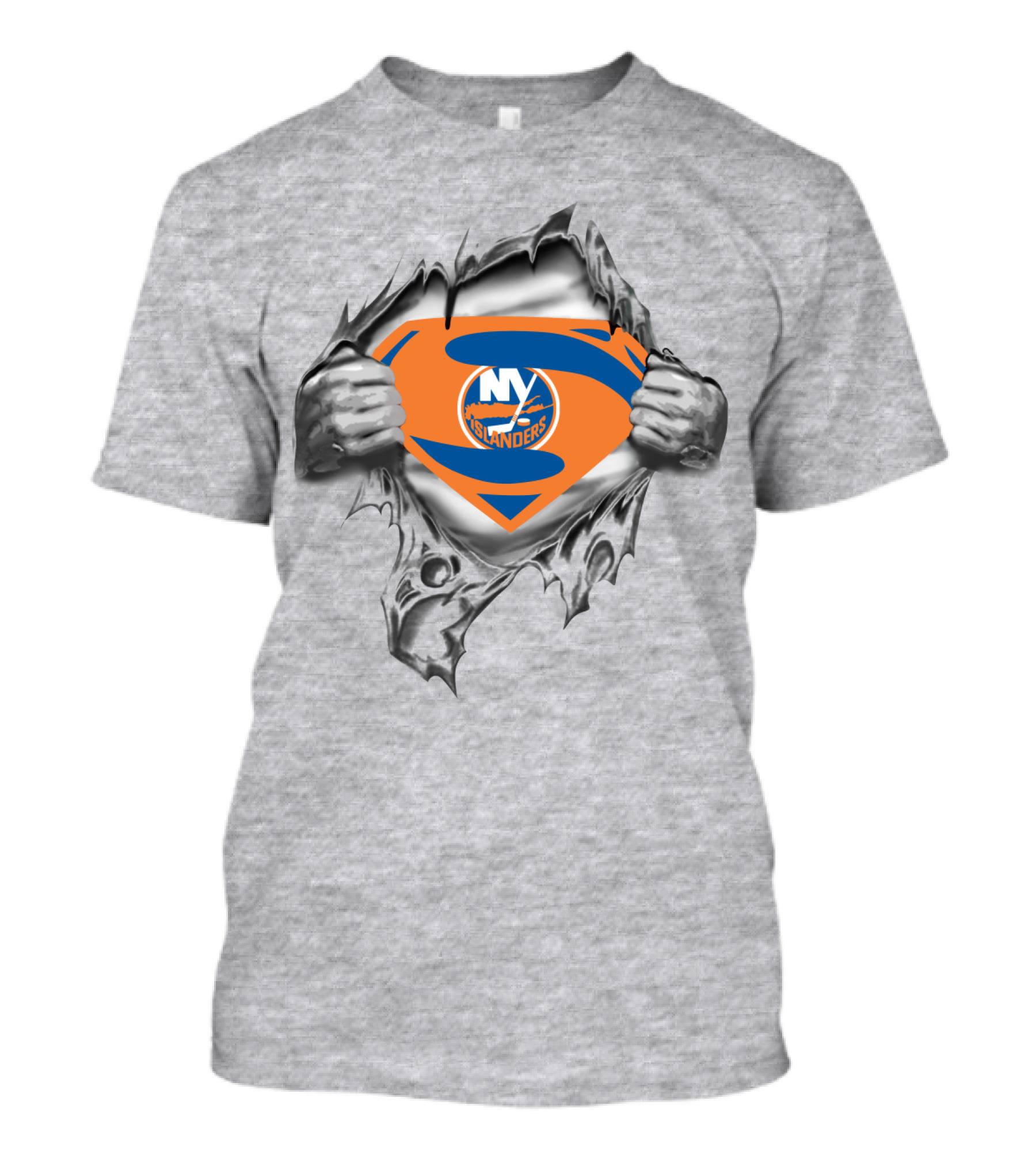 New York Islanders Superman Logo Mashup T-Shirt