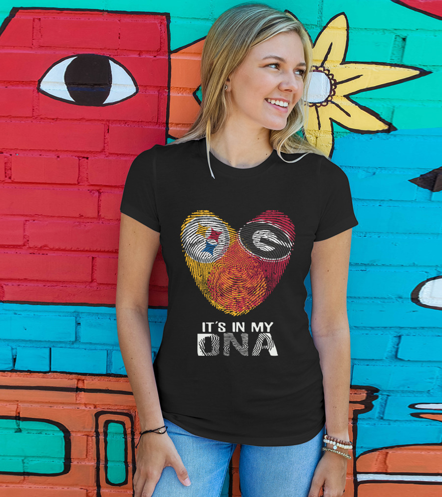 Steelers Georgia Bulldogs It's In My DNA T-Shirt