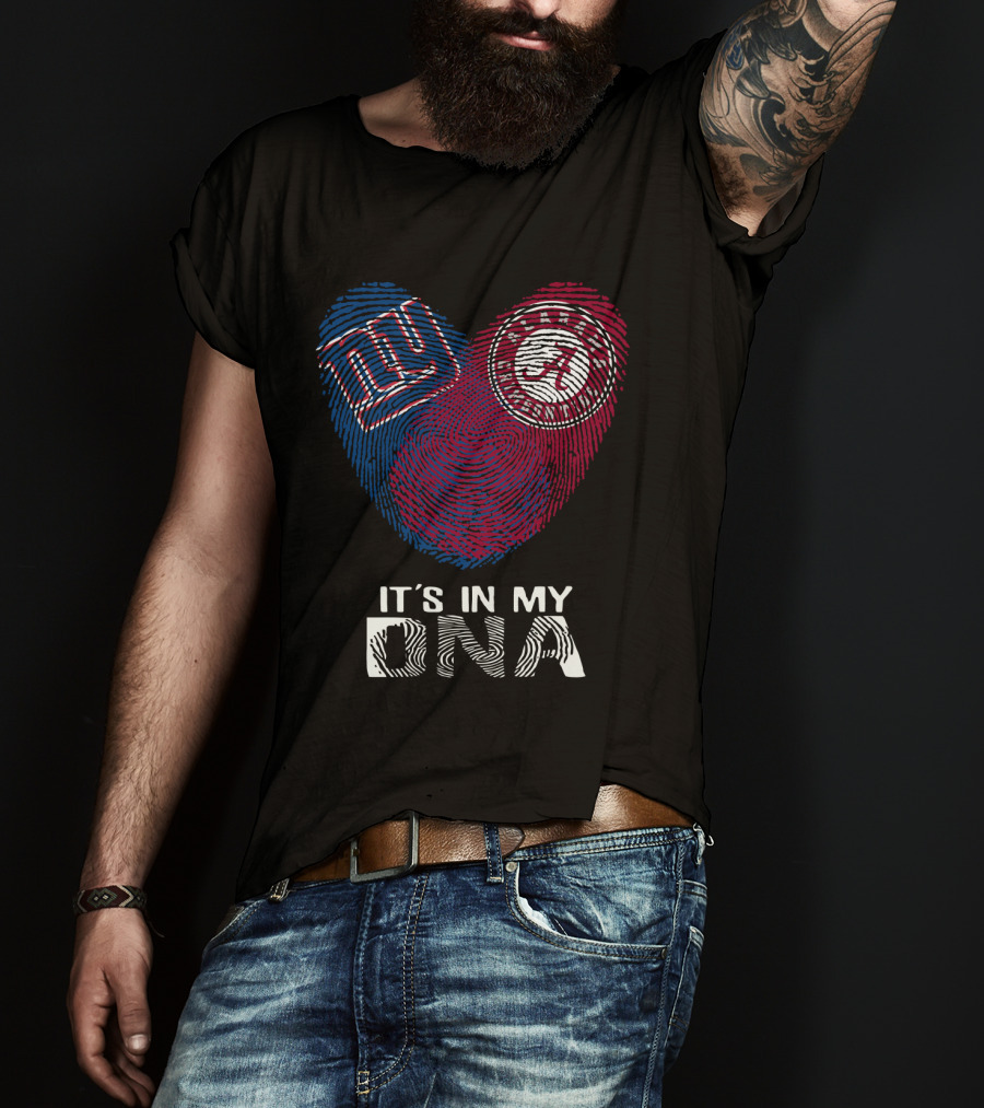 Giants Alabama Crimson Tide It's In My DNA T-Shirt