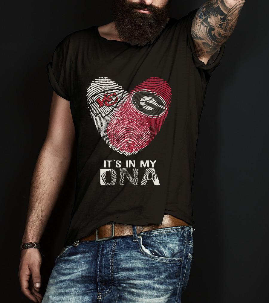 Kansas City Chiefs Georgia Bulldogs It's In My DNA T-Shirt