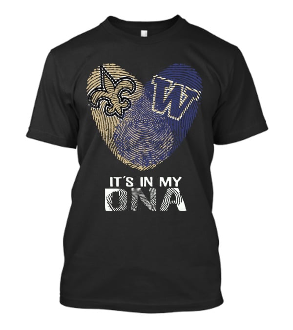 Saints Fleur-de-Lis Huskies W It's In My DNA T-Shirt