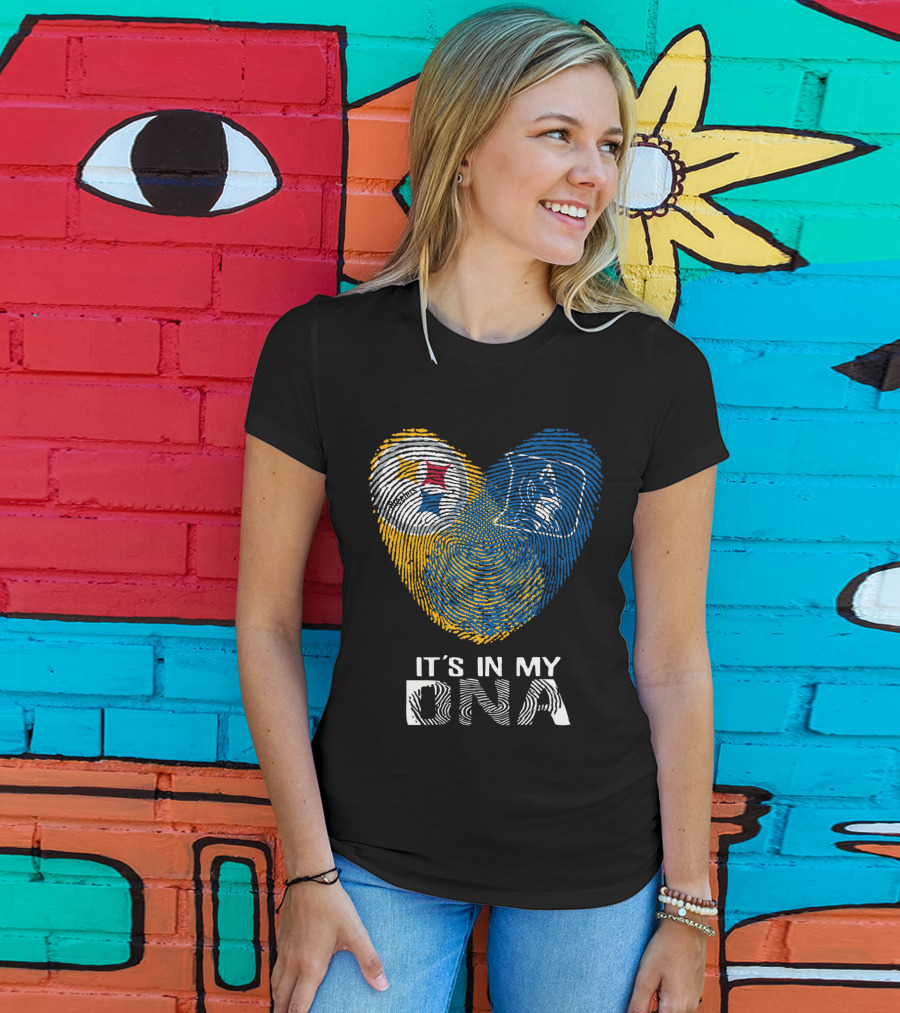 Steelers Duke It's In My DNA Fingerprint Heart T-Shirt
