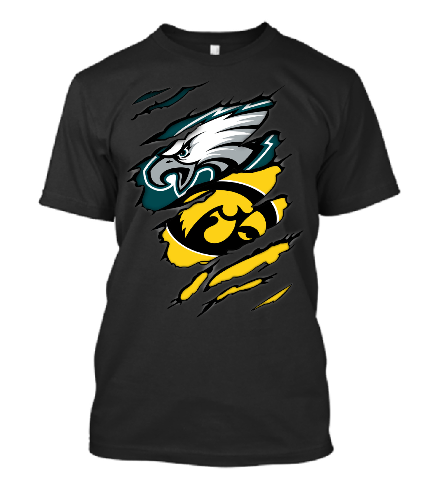 Eagles Hawkeyes Torn Claw T-Shirt