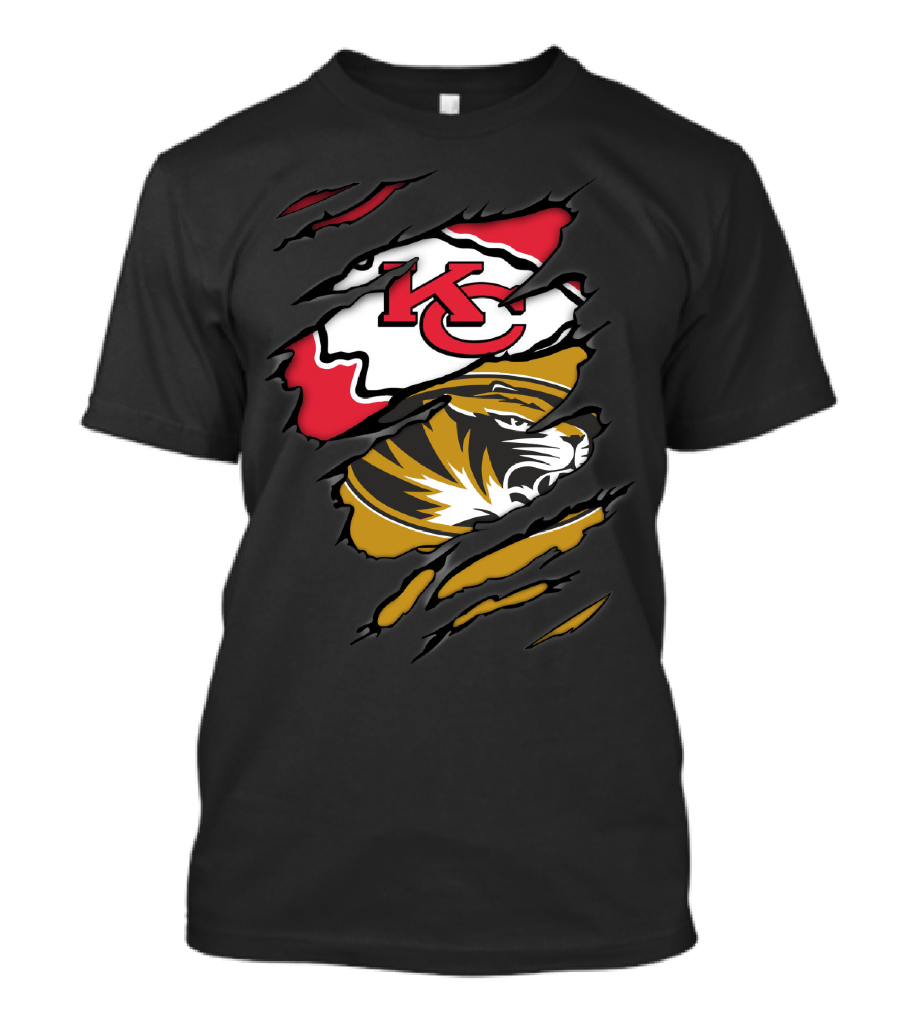 Chiefs KC Missouri Tigers Tiger Claw T-Shirt