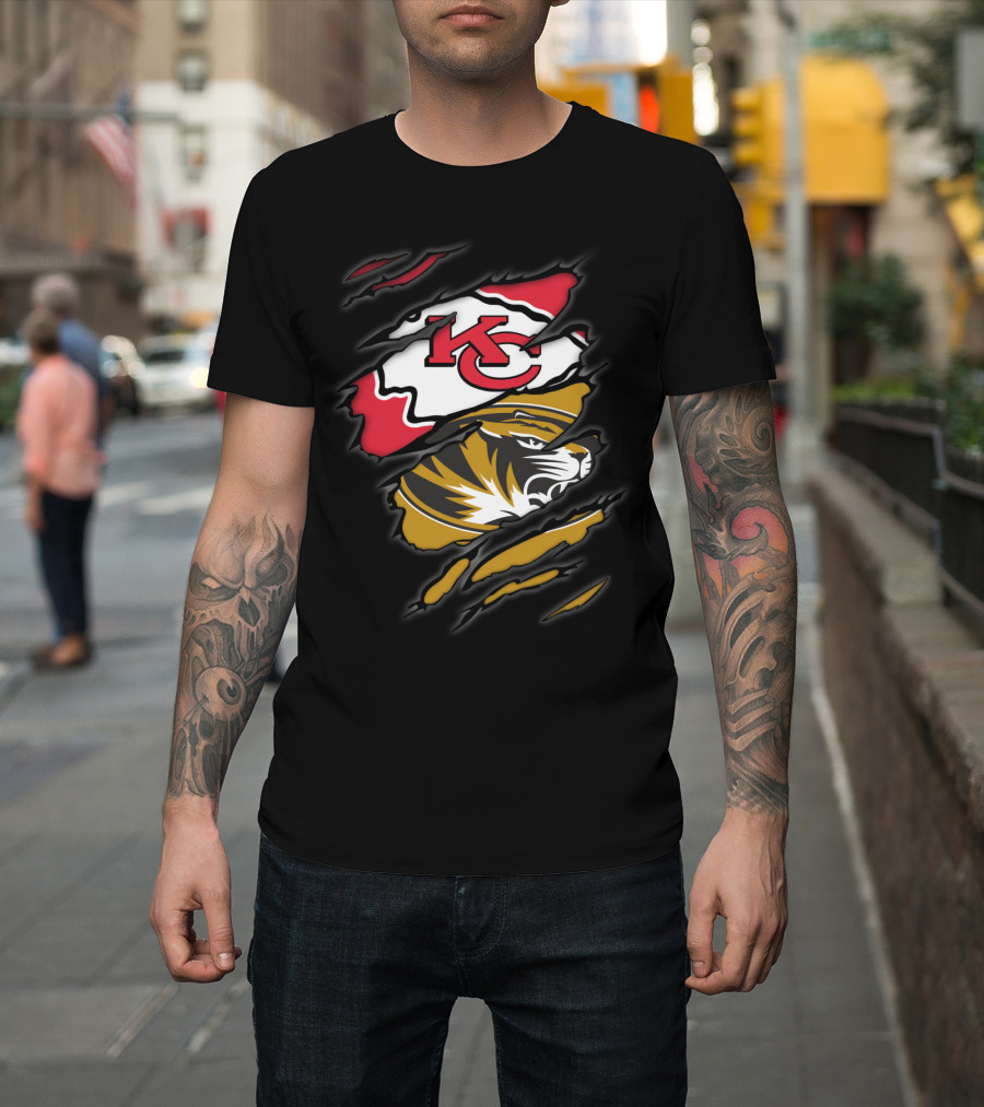 Chiefs KC Missouri Tigers Tiger Claw T-Shirt
