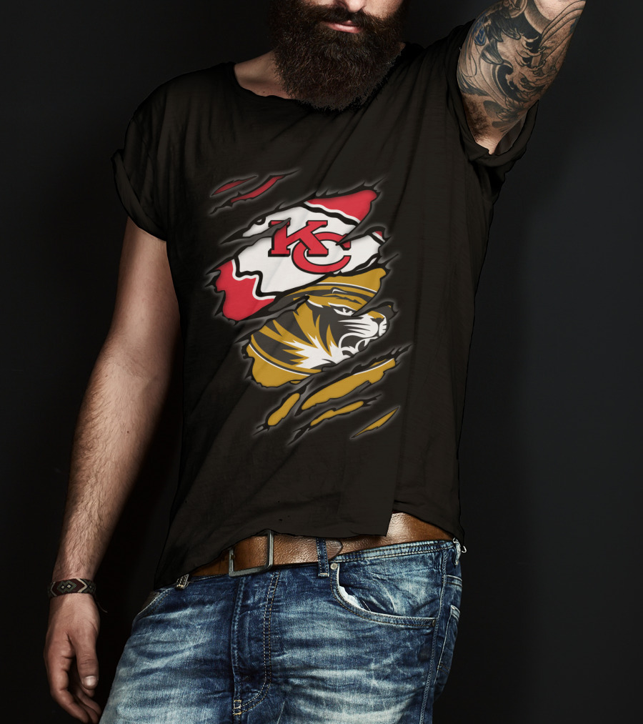 Chiefs KC Missouri Tigers Tiger Claw T-Shirt