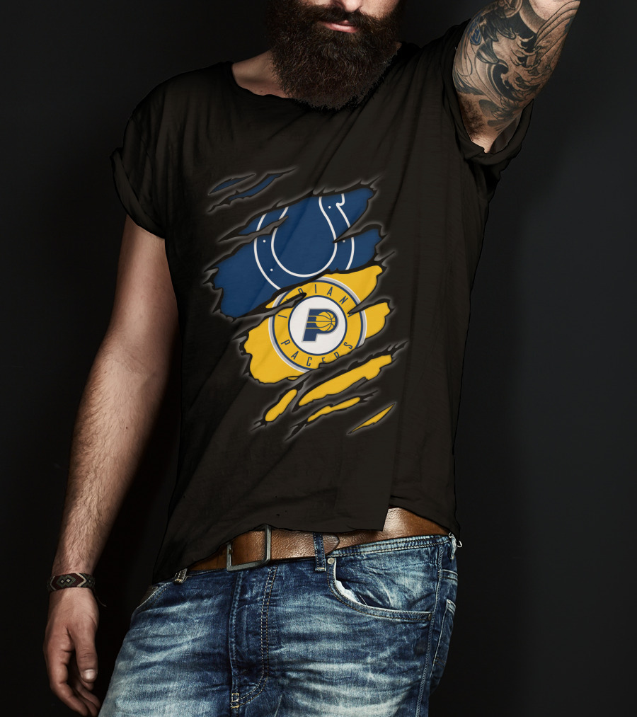 Indianapolis Colts Indiana Pacers Rip T-Shirt