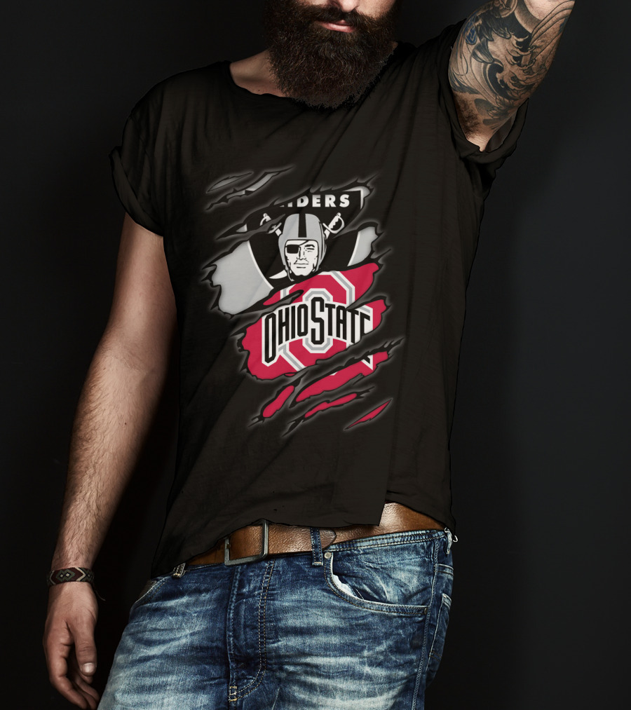 Raiders Ohio State Buckeyes Crossover T-Shirt