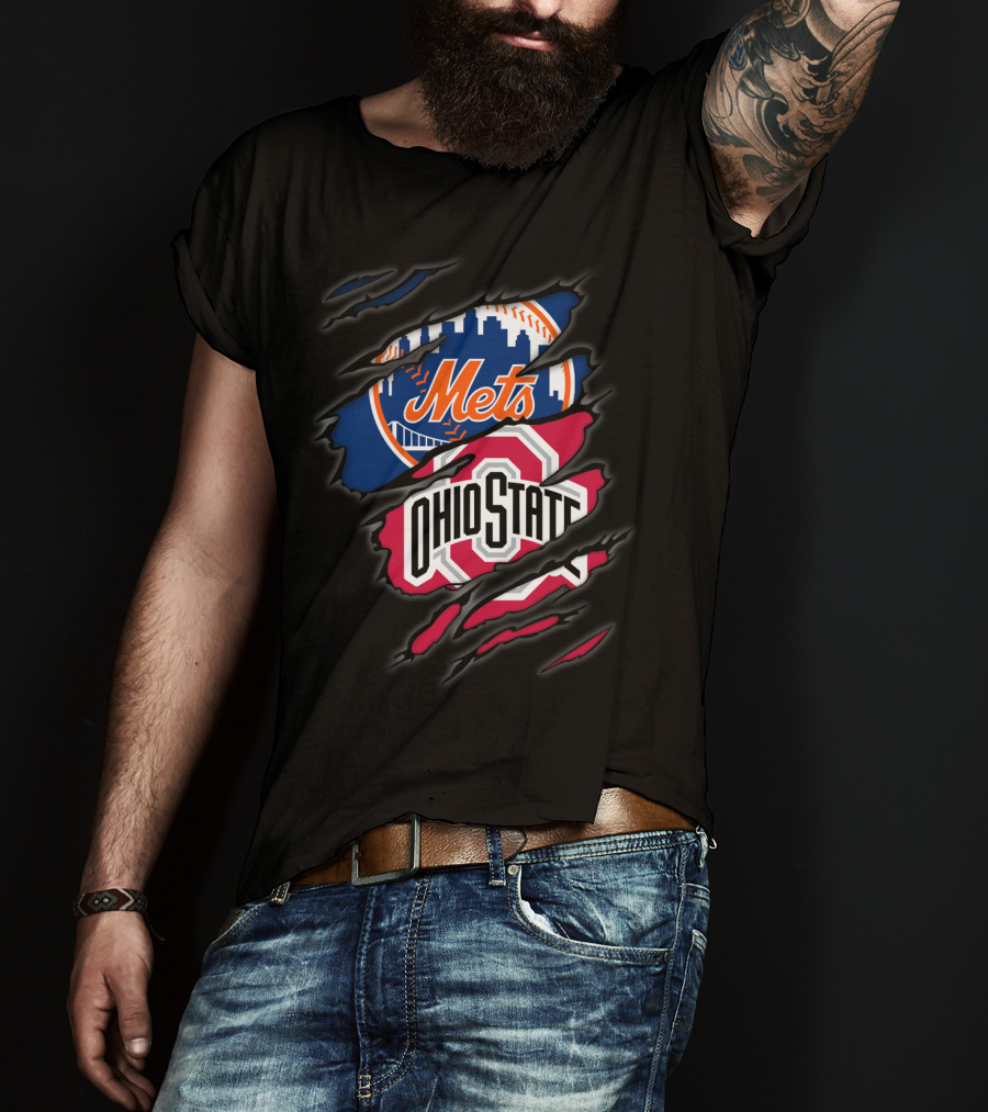 Mets Ohio State Ripped Layers T-Shirt