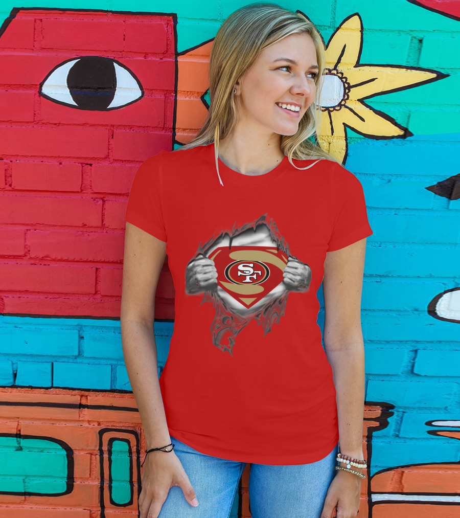 49ers SF Logo Superman T-Shirt