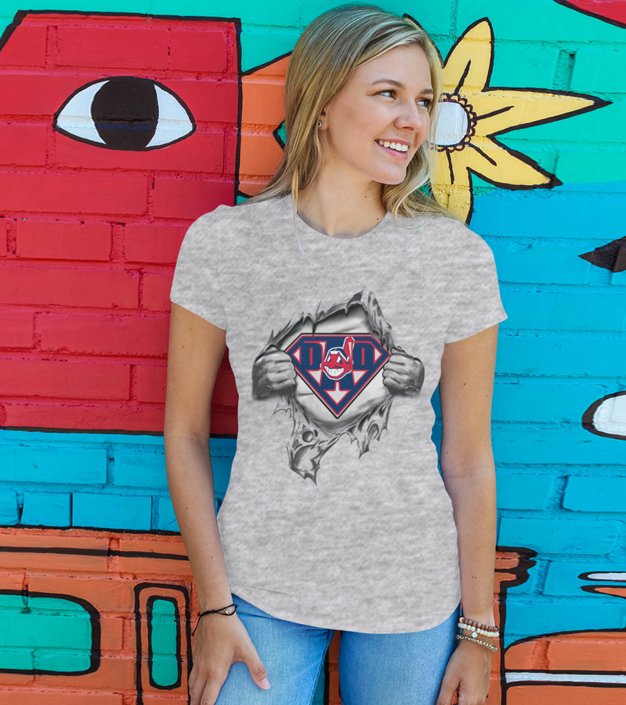 DAD Indians Superhero T-Shirt