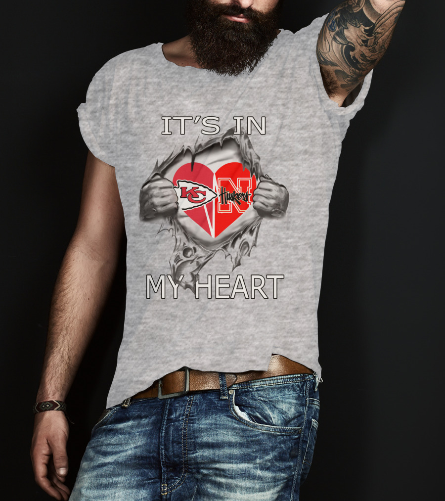 It's IN My Heart Chiefs Huskers T-Shirt