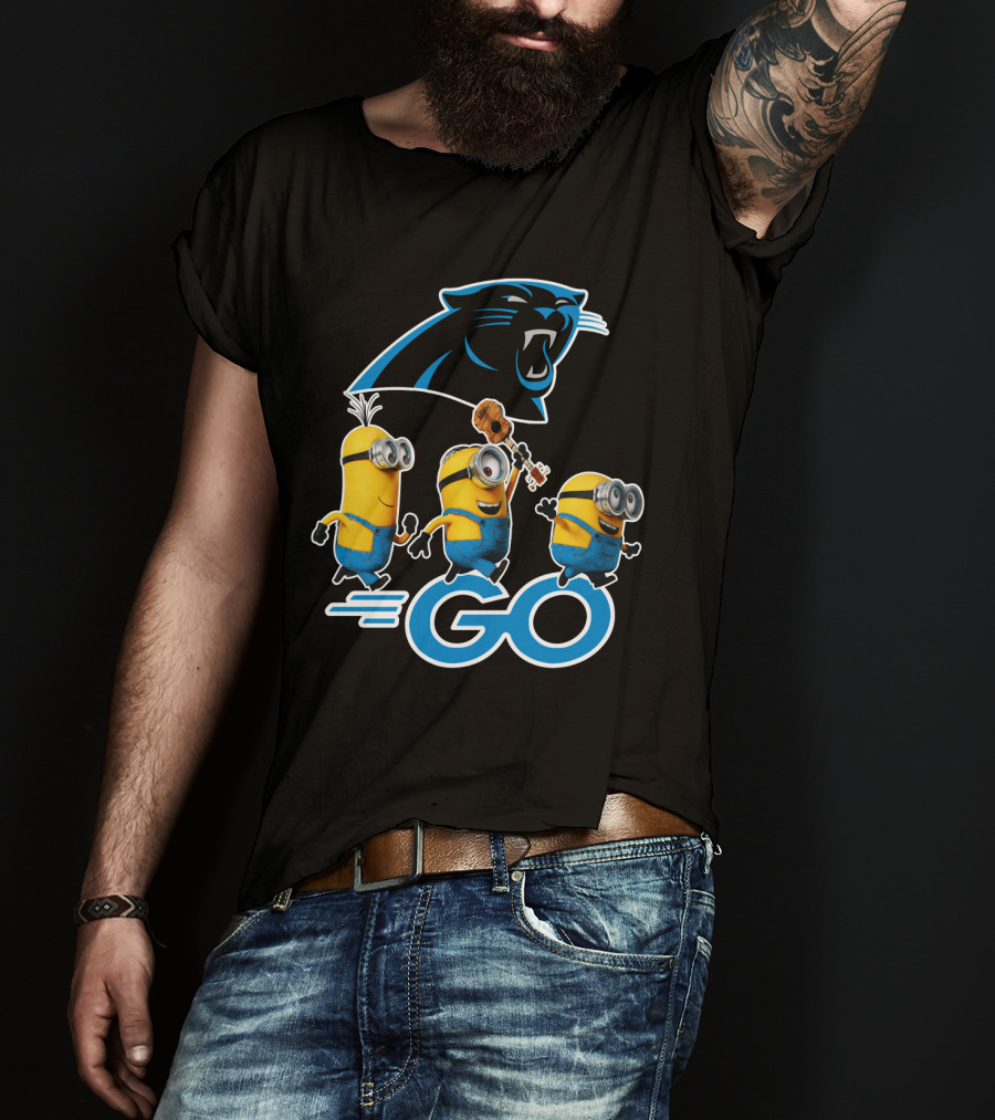 Panthers Go Minions NFL Fan Team Spirit T-Shirt