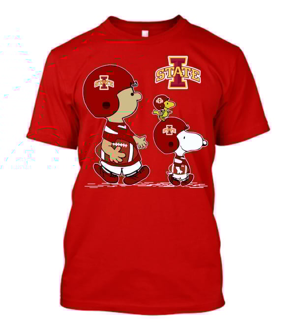 Iowa State Cyclones Snoopy Woodstock Football Peanuts Characters T-Shirt