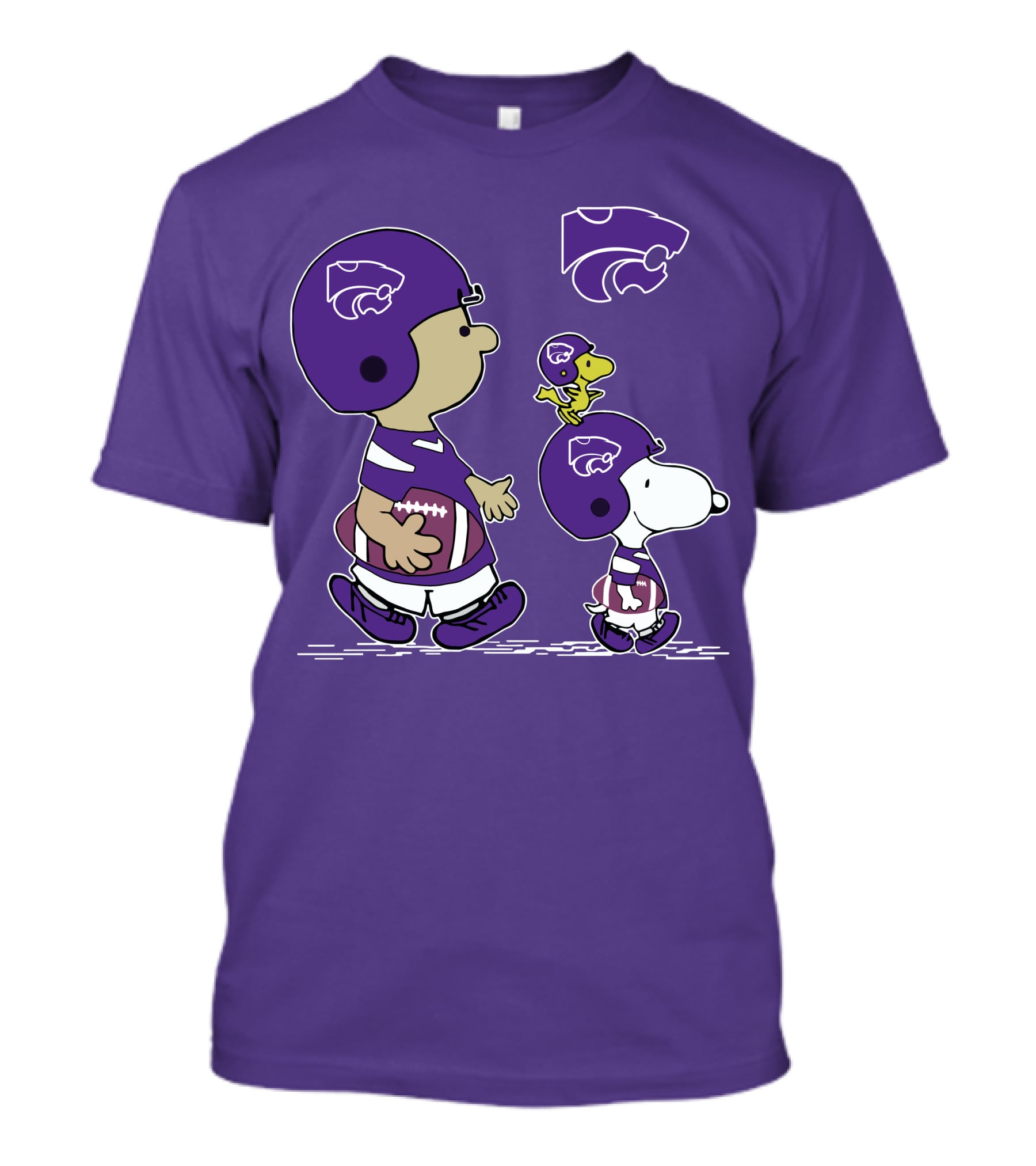 Kansas State Wildcats Snoopy And Woodstock Football Scene T-Shirt
