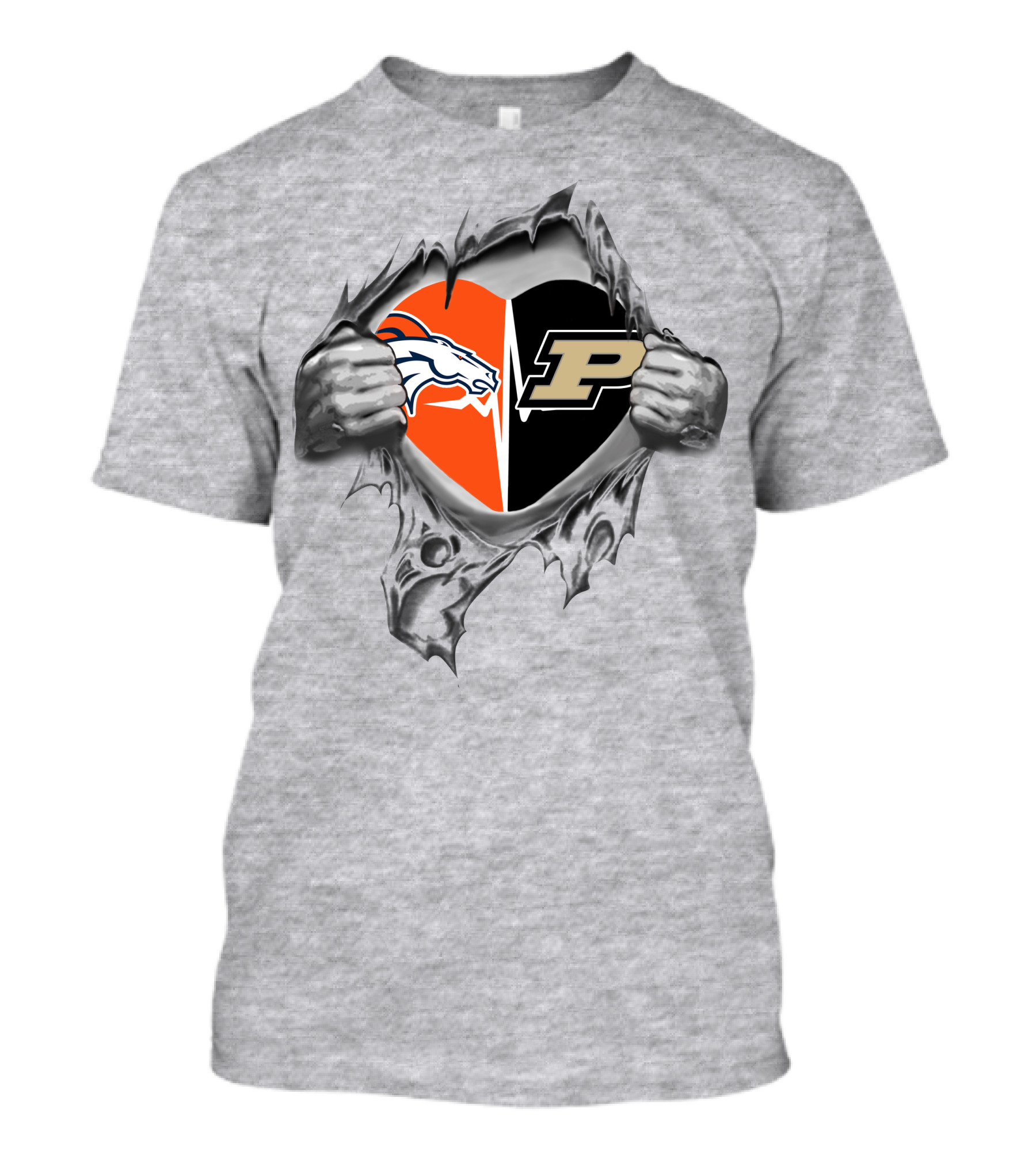 Broncos Purdue Heartbeat Passion T-Shirt