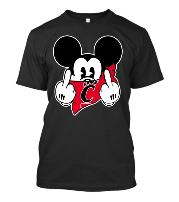 Cincinnati Bearcats Mickey Gesture Rebel Fan T-Shirt
