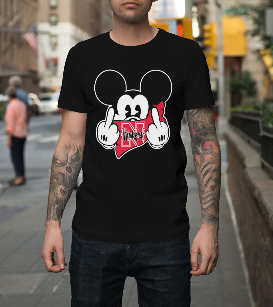 Nebraska Huskers Mickey Mouse N Logo T-Shirt