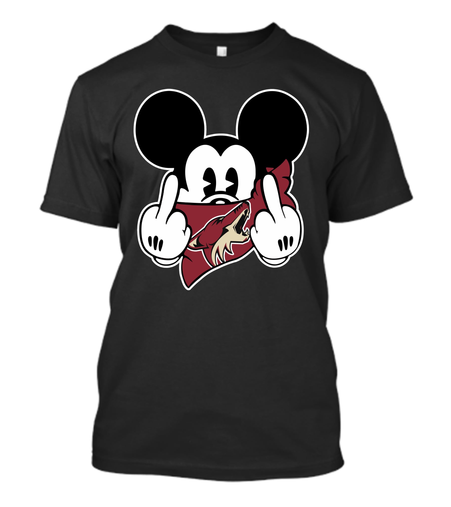 Coyotes Mickey Mouse Gesture T-Shirt
