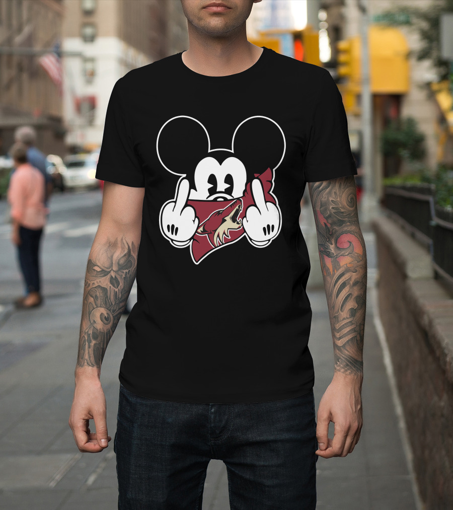 Coyotes Mickey Mouse Gesture T-Shirt