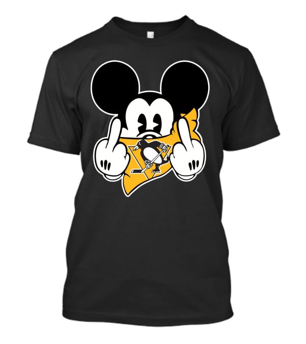 Pittsburgh Penguins Mickey Middle Finger T-Shirt