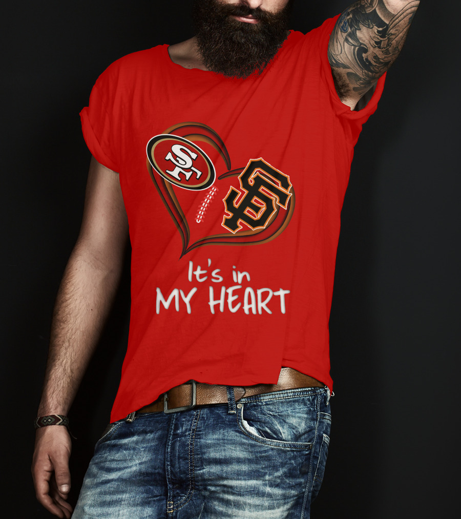49ers Giants It's In My Heart T-Shirt