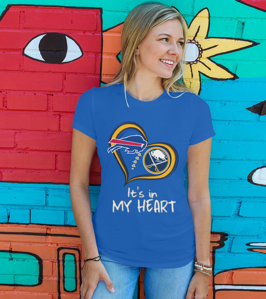 Buffalo Bills Sabres It's In My Heart T-Shirt