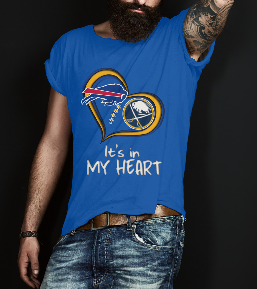 Buffalo Bills Sabres It's In My Heart T-Shirt
