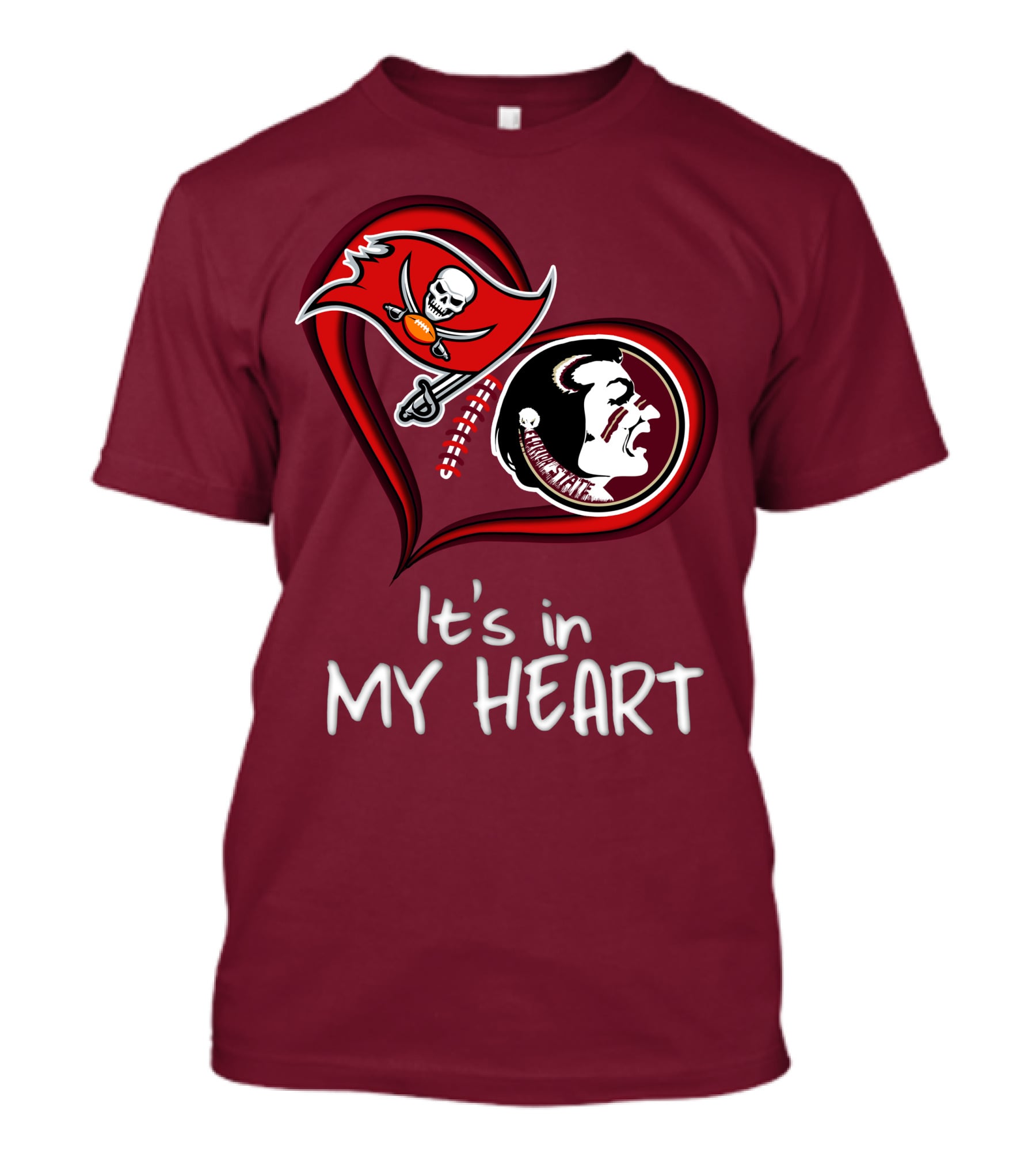 Buccaneers Seminoles It's In My Heart T-Shirt