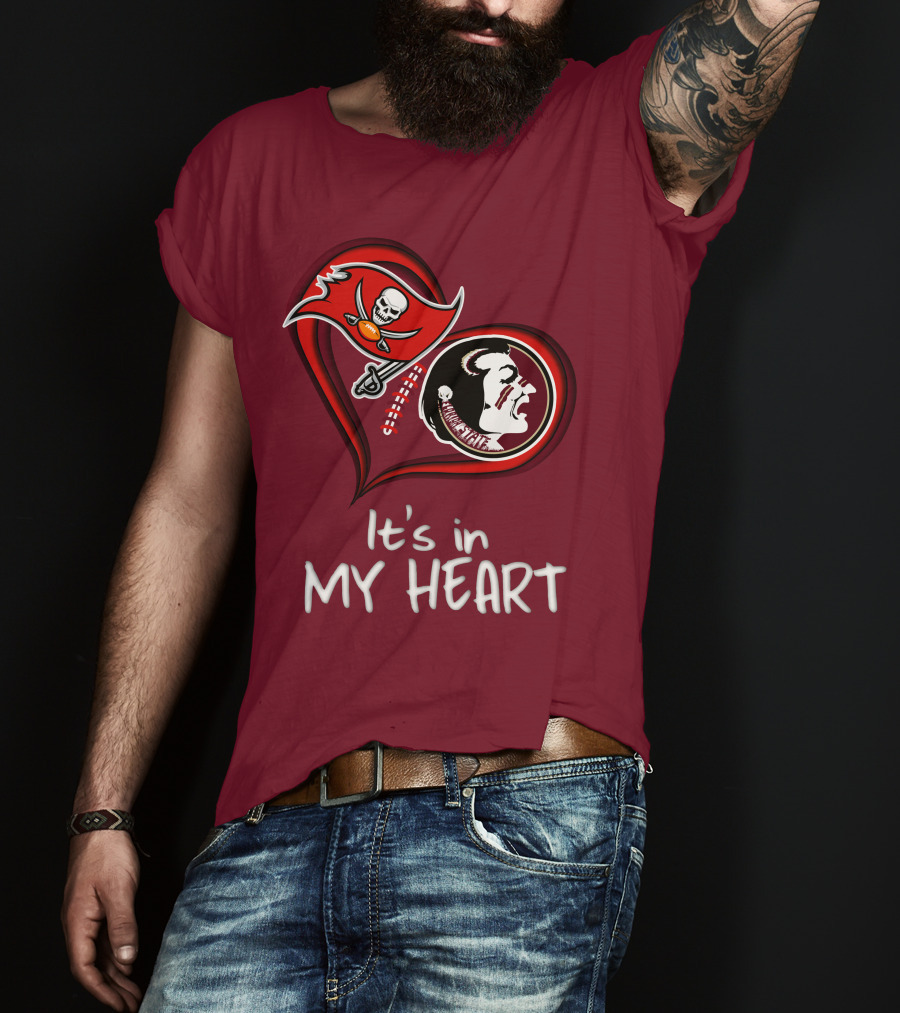 Buccaneers Seminoles It's In My Heart T-Shirt