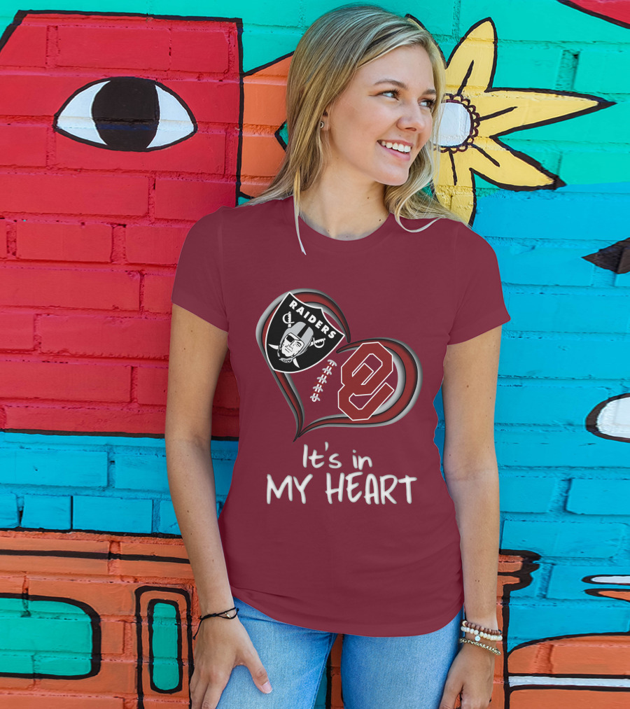 Raiders Sooners It's In My Heart T-Shirt