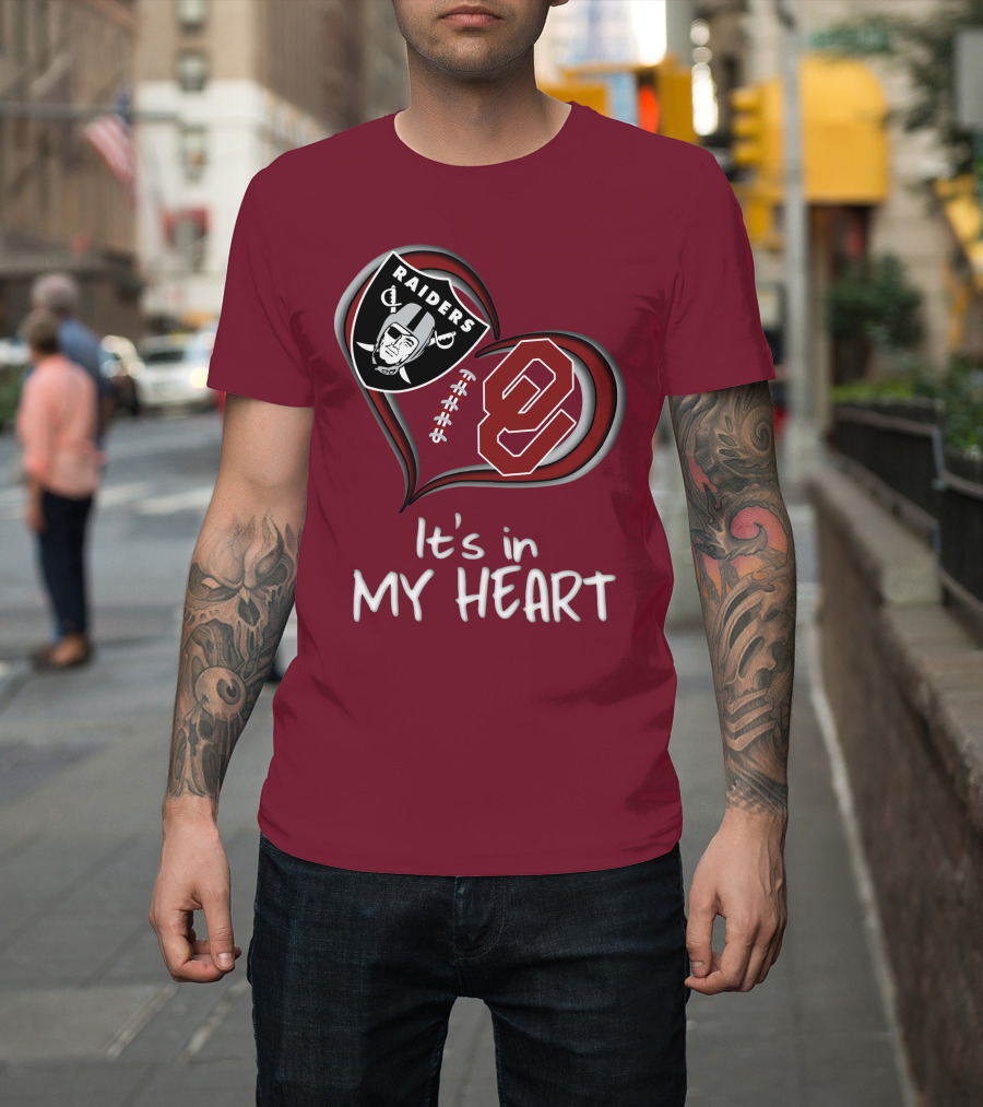 Raiders Sooners It's In My Heart T-Shirt