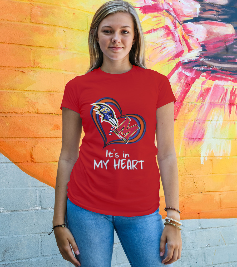 It's In My Heart Ravens Maryland T-Shirt