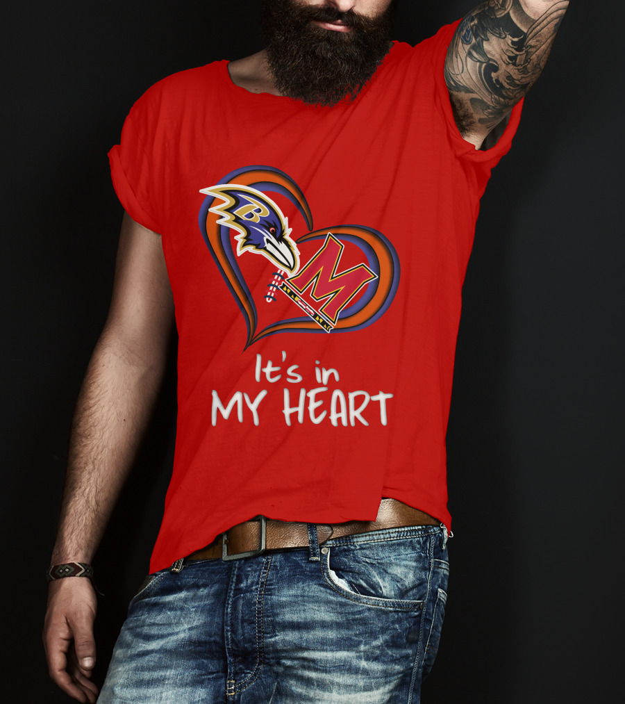 It's In My Heart Ravens Maryland T-Shirt