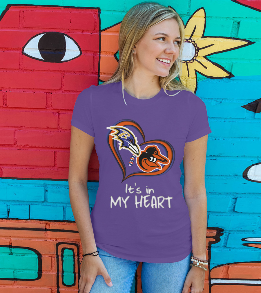 Ravens Orioles It's In My Heart T-Shirt