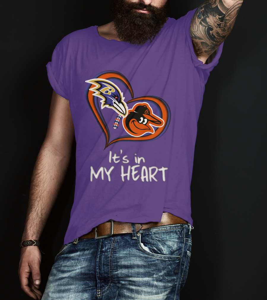 Ravens Orioles It's In My Heart T-Shirt