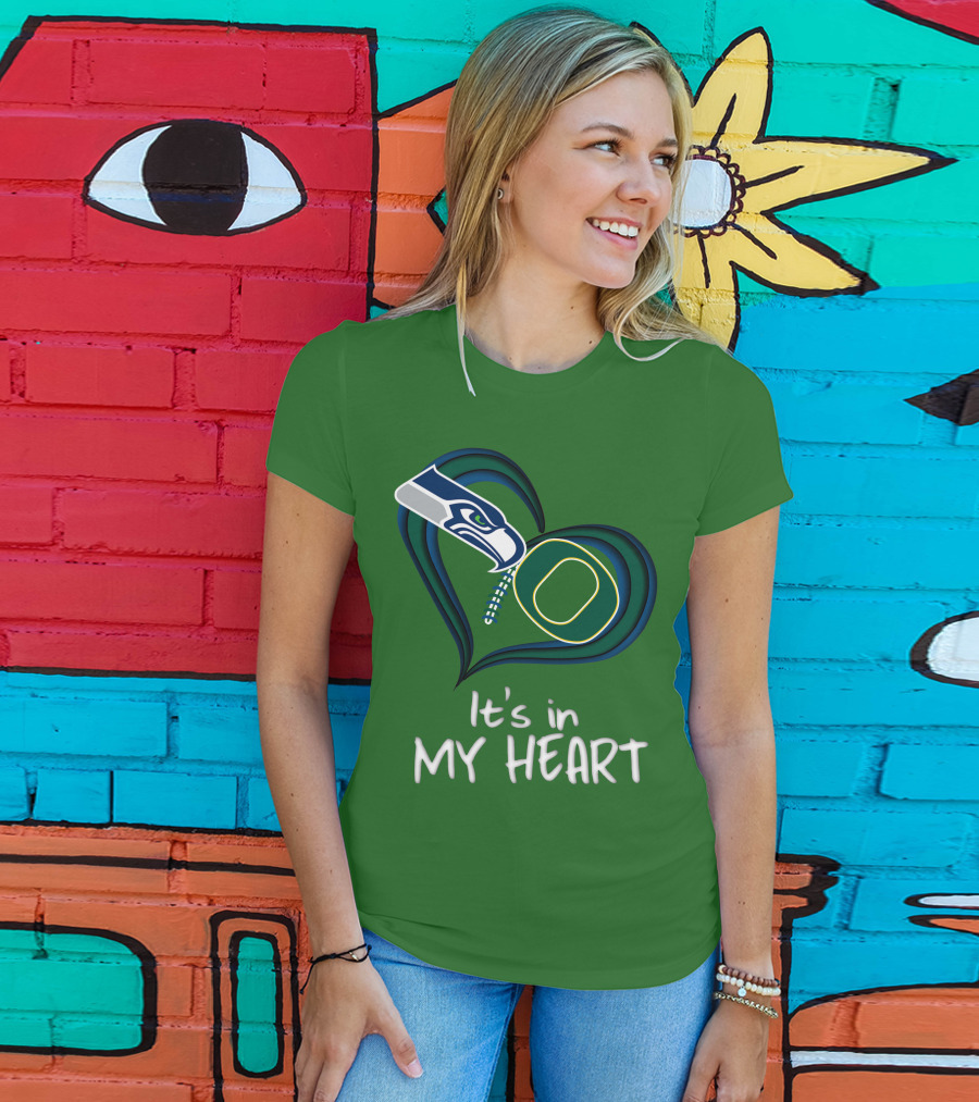 Seahawks Ducks It's In My Heart T-Shirt