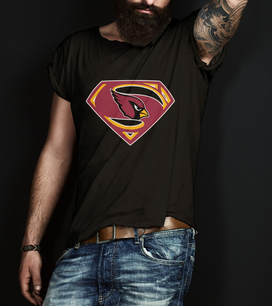 Cardinals Superman Logo Bird T-Shirt