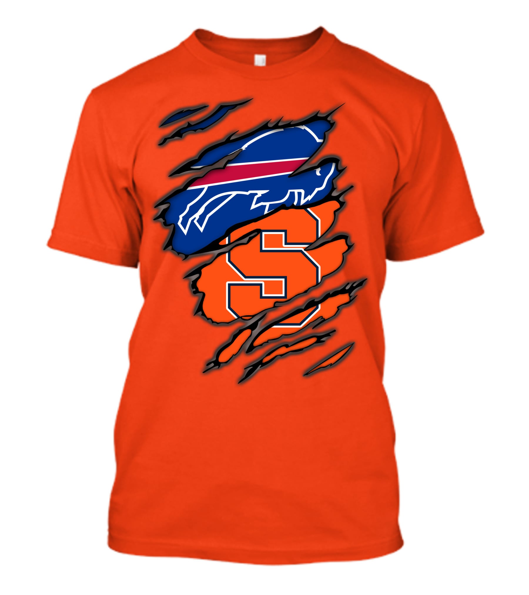 Buffalo Bills Syracuse University Orange Logo Combination T-Shirt
