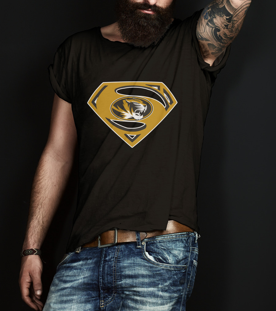 Superman Missouri Tigers T-Shirt