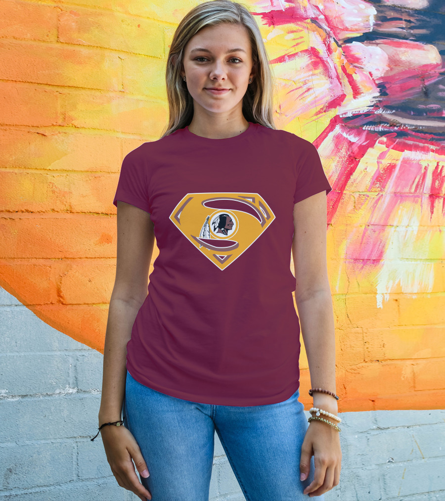 Redskins Superman Logo Mashup T-Shirt