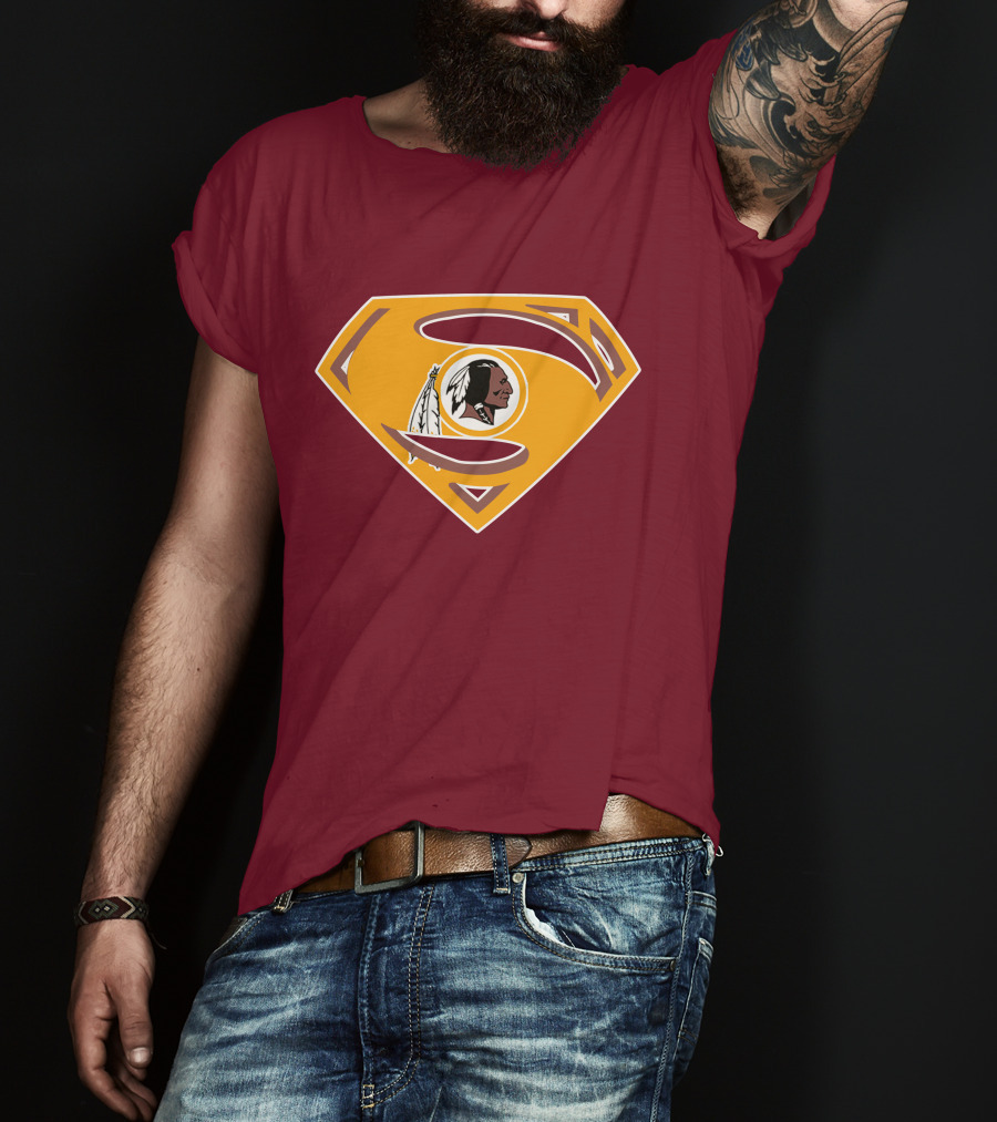 Redskins Superman Logo Mashup T-Shirt