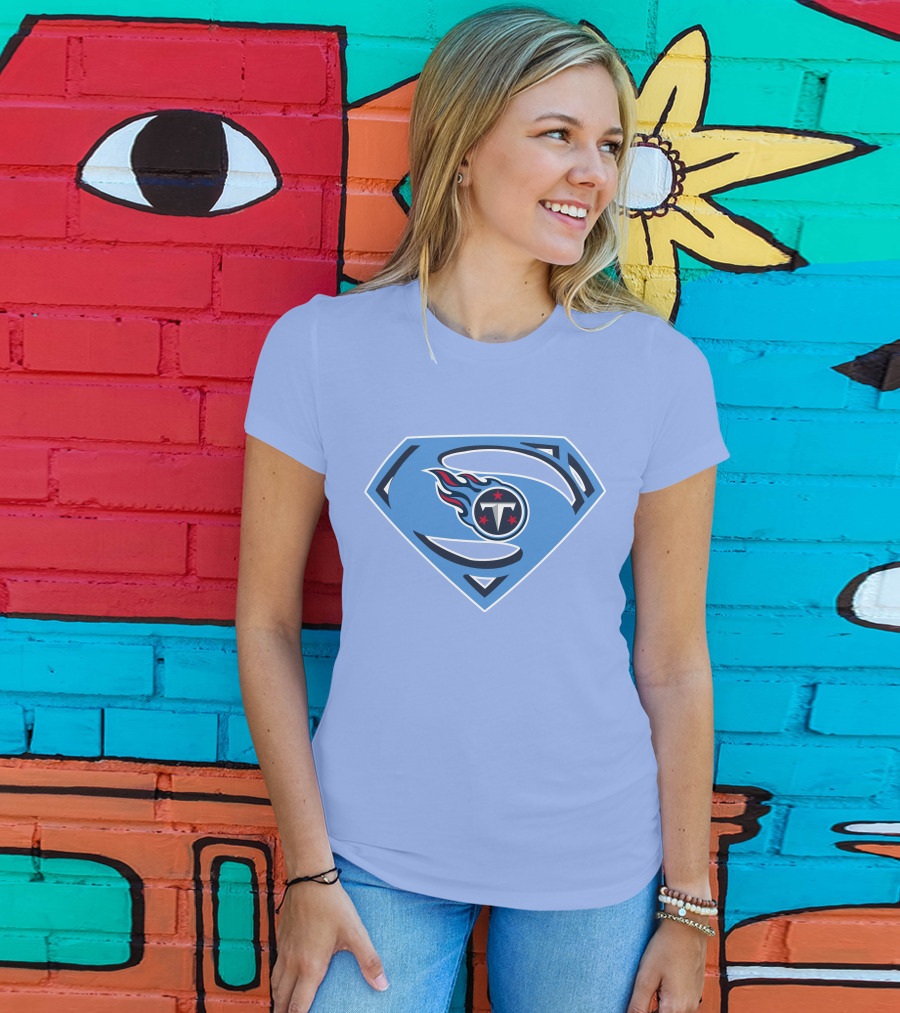 Tennessee Titans Superman Logo Fusion T-Shirt
