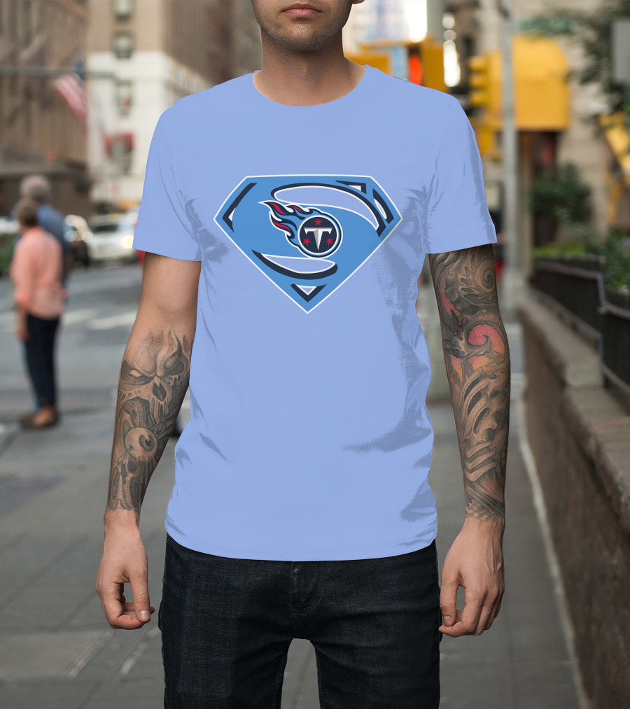 Tennessee Titans Superman Logo Fusion T-Shirt
